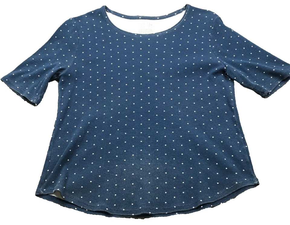 Lote de 2 tops Time and Tru & Coral Bay para mujer talla M manga corta azul y rosa Foto 2 de 4