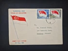 Malaya Singapore 1960 National Day Private First Day Cover to Kuching Sarawak