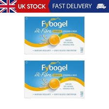 Image of Fybogel Hi-Fibre, Orange, 30 Sachets X 2, 60 Total, Ispaghula Husk, Constipation