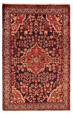 4'4" x 6'9" Vintage Hand Knotted Area Rug Traditional Oriental Wool Carpet