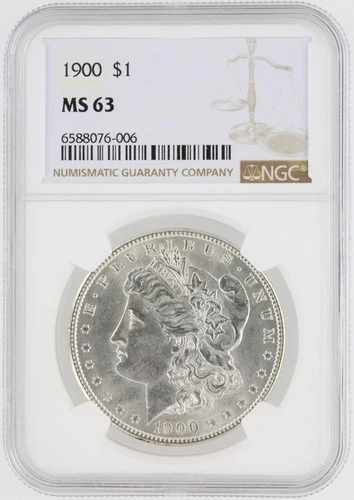 1900 Morgan Silver Dollar NGC MS63 S$1 Philadelphia Minted No Reserve