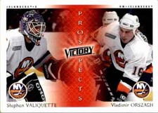 2000-01 Upper Deck Victory Stephen Valiquette Vladimir Orszagh #266