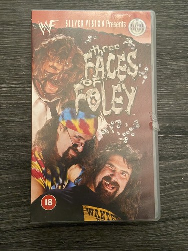 WWF Three Faces of Foley VHS Videokassette - WWE ECW WCW Wrestling Mick Foley