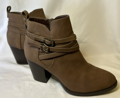 City classified chunky heel buckle ankle boot. Size 7 Women's | eBay