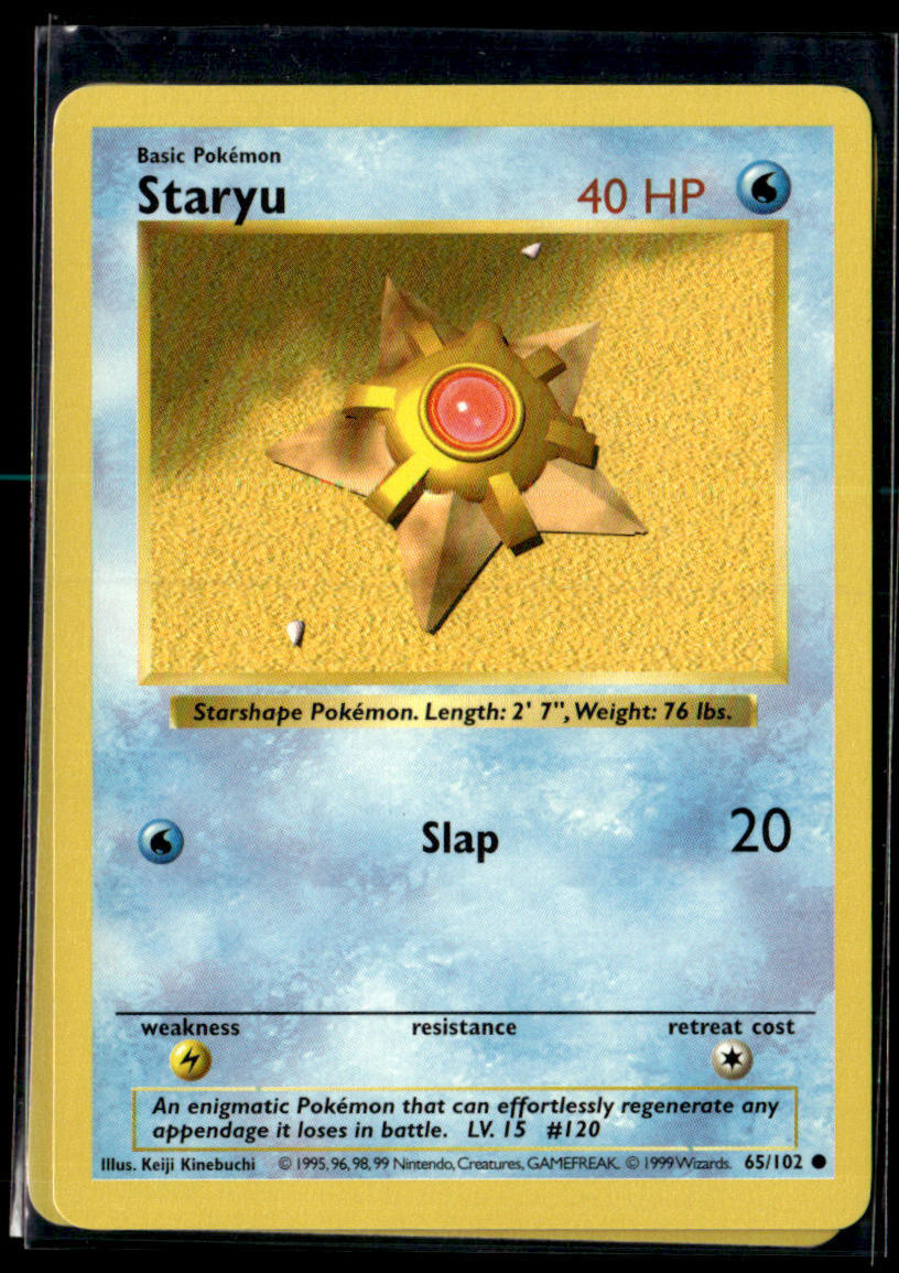 Base Set (Shadowless) #065/102 Staryu