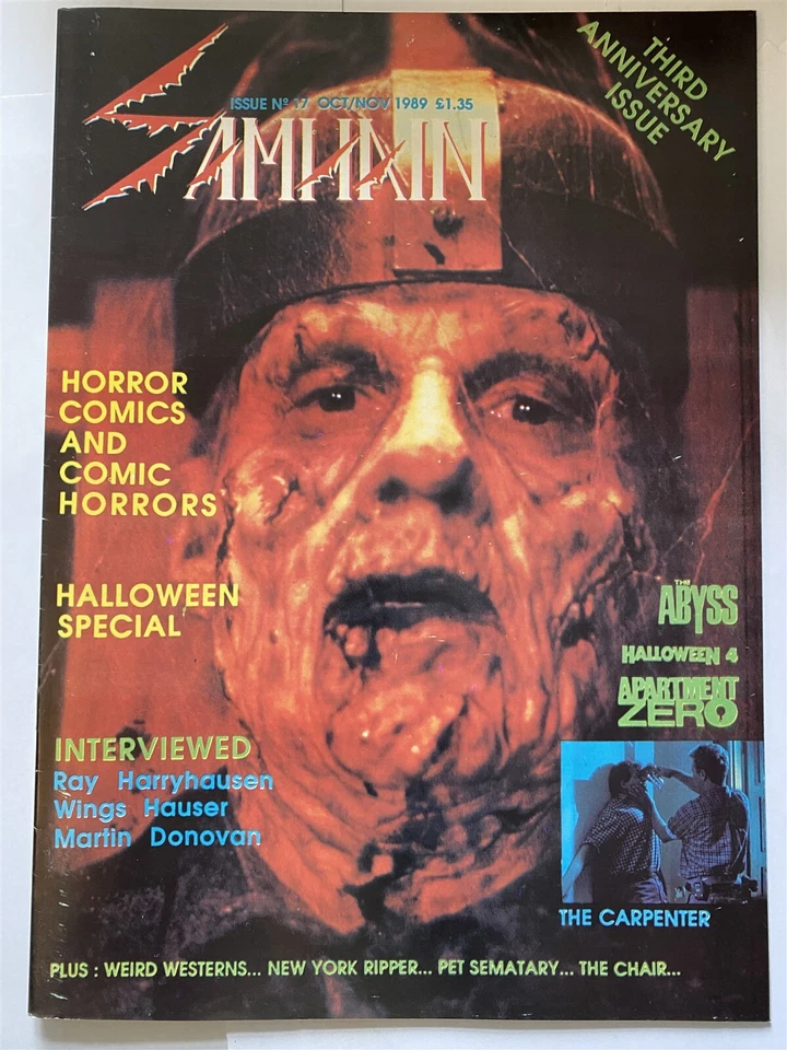 SAMHAIN #17 UK Horror Magazine - 1990 VF