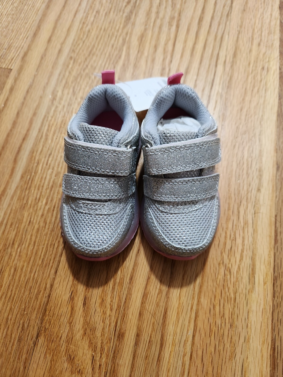 Brand new Toddler Carter's Light up DrewG Silver sneakers Size 4 eBay
