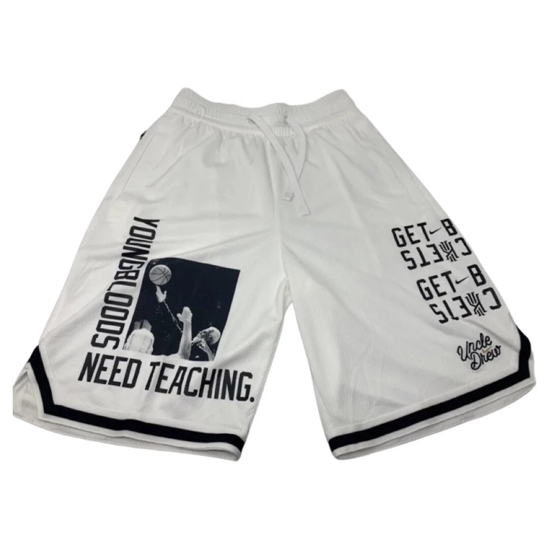 BQ3125 100 NIke Kyrie Irving Uncle Drew Dri fit DNA Shorts White