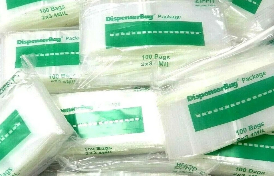 5,000PCS Reloc Zippit Clear Bags 2"x3" Reclosable 4Mil Slide Lock Thick Bag 2x3  - Image 4 of 4