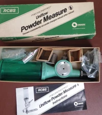 NOS NIB !!  RCBS Uniflow Powder Measure Small + large cylinder