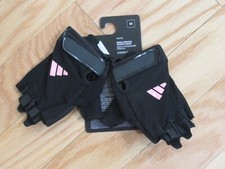 Adidas Aeroready Womens Essential Training Fitness Workout Gloves Black Pink M