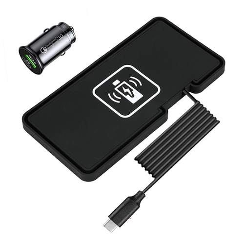15W Car Wireless Phone Charger Charge Desktop Pad W/PD Fast Charging Adapter Kit - Foto 1 di 12