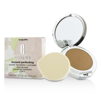 Clinique Beyond Perfecting Powder Foundation + Concealer - # 15 Beige (M-N)  ...
