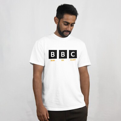 BBC Bum Ba Clart T-Shirt lustig Witz Parodie Bumbaclart Tee