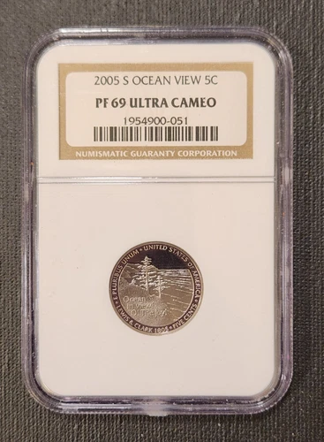 2005-S "Ocean View" Jefferson Nickel, NGC PF-69 ULTRA CAMEO, Brilliant-see photo