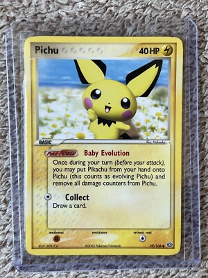 PICHU 59/106 EX SMARAGD RARE ENG POKÉMON KARTE
