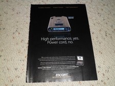 2006 ESCORT CORDLESS SOLO S2 RADAR DETECTOR AD / ARTICLE