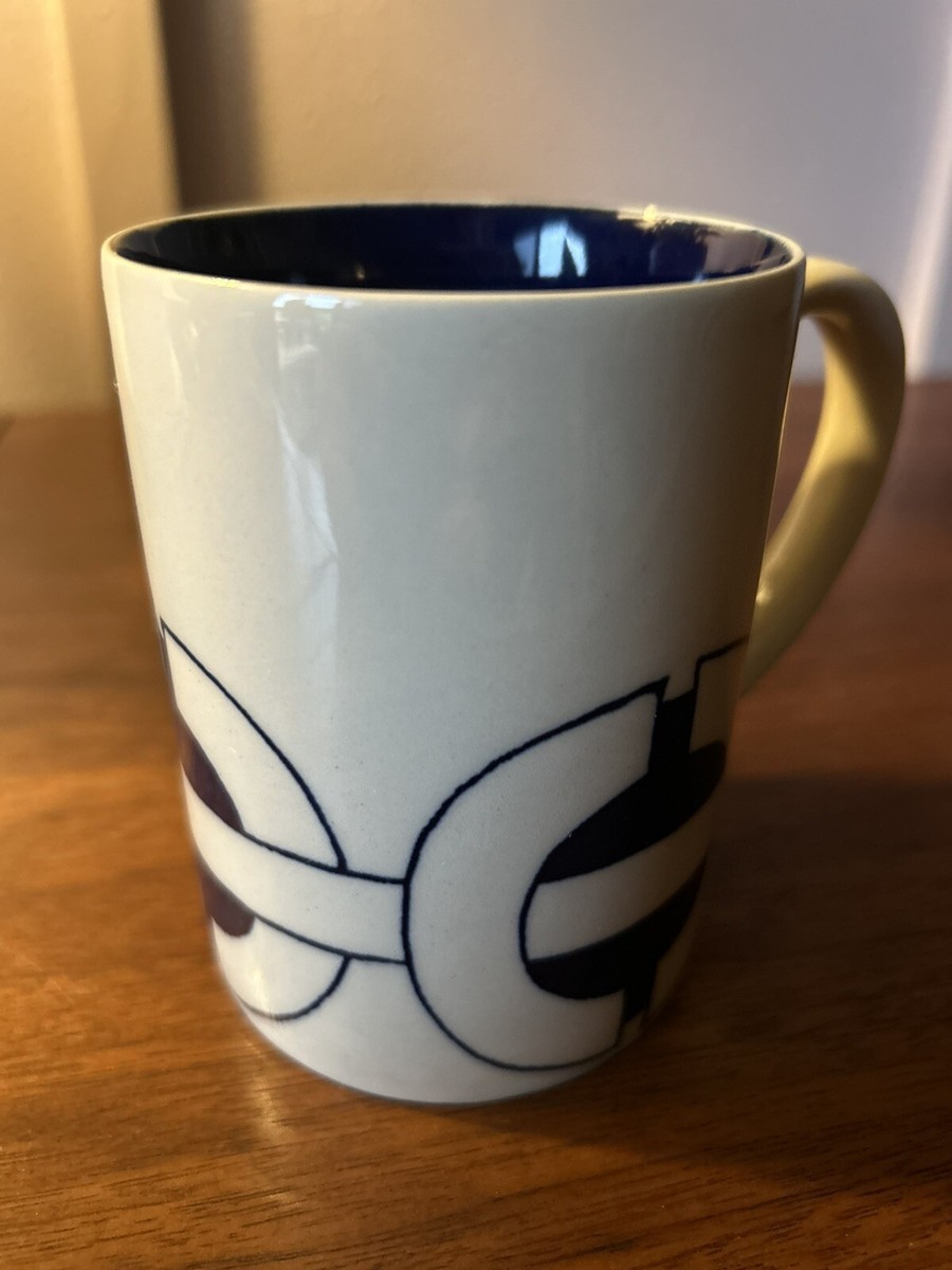 Vintage Coffee Cup Mug Blue And White Made In England | eBay