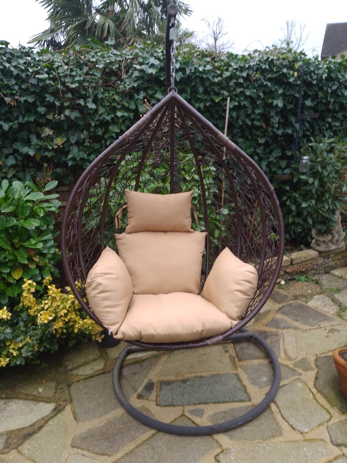 rattan swing hanging egg chair eBay
