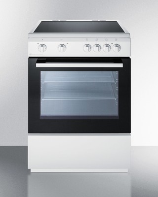 Summit Clre24wh 24 Slide In Electric Range Oven Smoothtop Cooktop