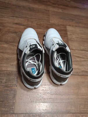 FootJoy Pro SL 53220 White/Black Leather Spikeless Golf  display picture 3