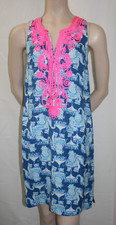 Lilly Pulitzer Carlotta Stretch Shift Deep Indigo Joy Ride Dress #29444 | Sz: 4