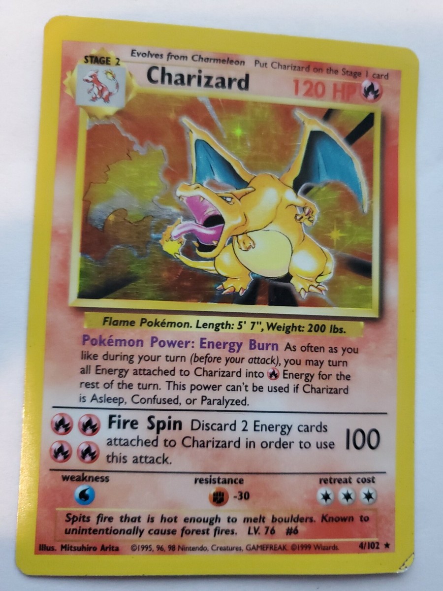 リザードン 旧裏 キラ Charizard Holo Base set Charizard Base Set Holo Pokemon Card | eBay