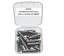 F2.5A Ceramic Fast Blow Fuse 2.5A250V 6x30MM High Quality Pack of 20