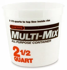 Leaktite 2-5Q05MM050 Calibrated Multi-Mix Container, 2.5-Qt. - Quantity 50