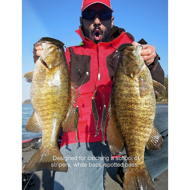 Umbrella Rigs for Bass Stripers Fishing, Freshwater Fishing4429 eBay