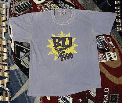 Vintage BLI Summer Jam Shirt 2000 Size Large P!nk Shaggy No Authority Eiffel 65