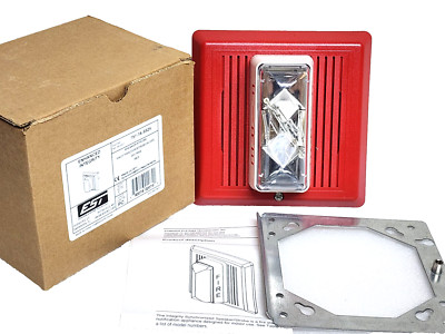 Est Edwards 757-7A-SS25 Fire Alarm Speaker Strobe (Red)
