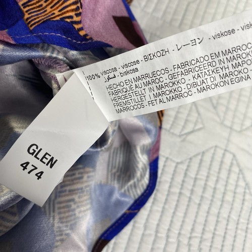 ZARA Studio XS Bloggers Fav Geometric Print One Shoulder Asymmetric Midi Dress - Picture 11 of 13