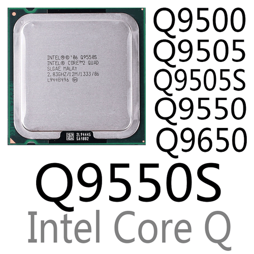 intel  Q9500 Q9505 Q9505S Q9550 Q9550S Q9650 LGA775 CPU Processor - Picture 1 of 7