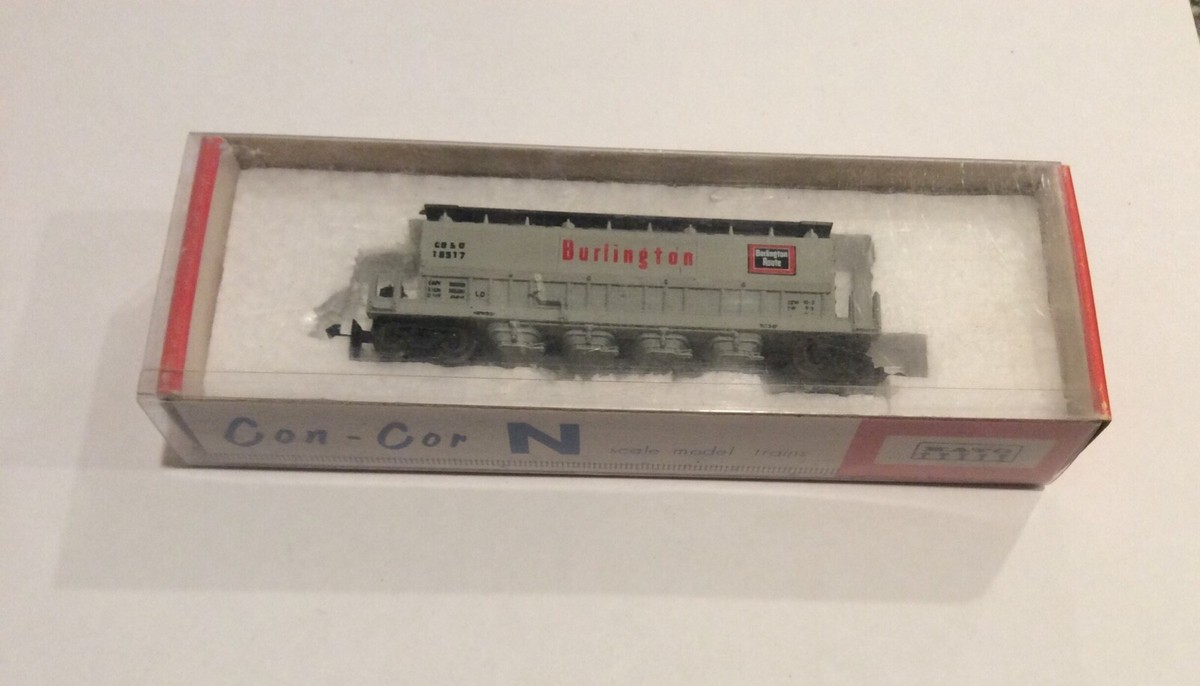 Railroad Train Con-Cor N Scale Burlington CB G 18517 Car | eBay