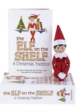 The Elf on the Shelf Girl Light Red  White Christmas Tradition Elf AUTHENTIC
