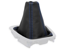 SCHALTMANSCHETTE FÜR TOYOTA AURIS 2 2012-2014 SCHALTSACK LEDER NAHT DUNKELBLAU