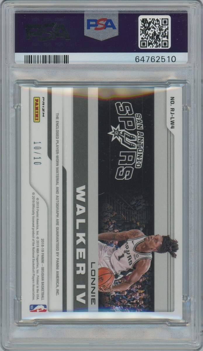 2018 Panini Obsidian Lonnie Walker IV RKE.JSY.Auto - E/E RPA