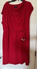 MSK Women Plus Red Fancy Dress Sz 2X Pre Owned Grt Condition