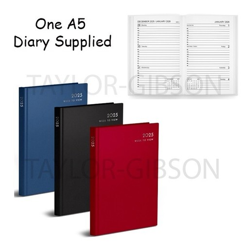 2025 Tagebuchwoche zum Anzeigen des ganzen Jahres Organizer Hardcover Planer A5 - Bild 13 von 40