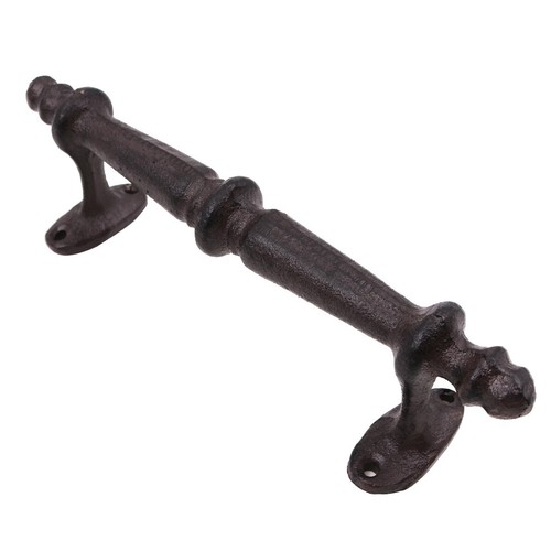 Retro 23cm Cast Iron Door Handle Barn Wooden Pull Passage Home Hallway Gate Shed - Picture 7 of 10
