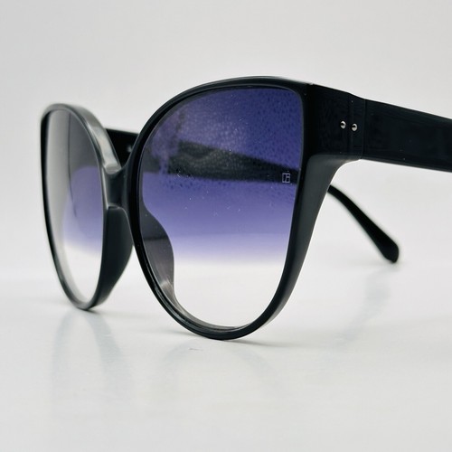 Linda Farrow Sunglasses Women Cateye Black Oversize Mod. LFL 656 13 NEW - Picture 4 of 12