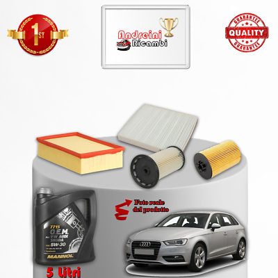 KIT TAGLIANDO ORIGINALE RENAULT MEGANE III SERIE 1.5 DCI 5 LT E OLIO - Foto 2