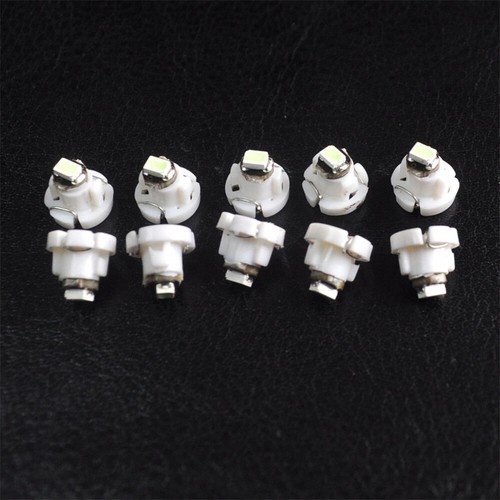 10Pcs White Cluster Instrument Dash Climate T4 T4.2 Neo Wedge 1-SMD LED Bulbs - Picture 8 of 12