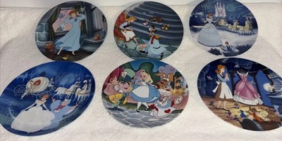 Disney Cinderella Collectors plates - set of 6 - Edwin M Knowles Disney plates