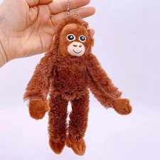 Monkey A 8 Inch Keychains Stuffed Animal Plush Toys Pendants Kids Fluffy Dolls