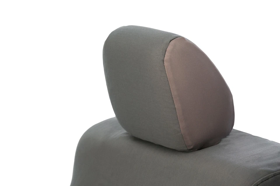 For Lincoln Town Car 85-97 Saddleman Canvas 1st Row Gray Custom Seat Covers Foto 2 de 4