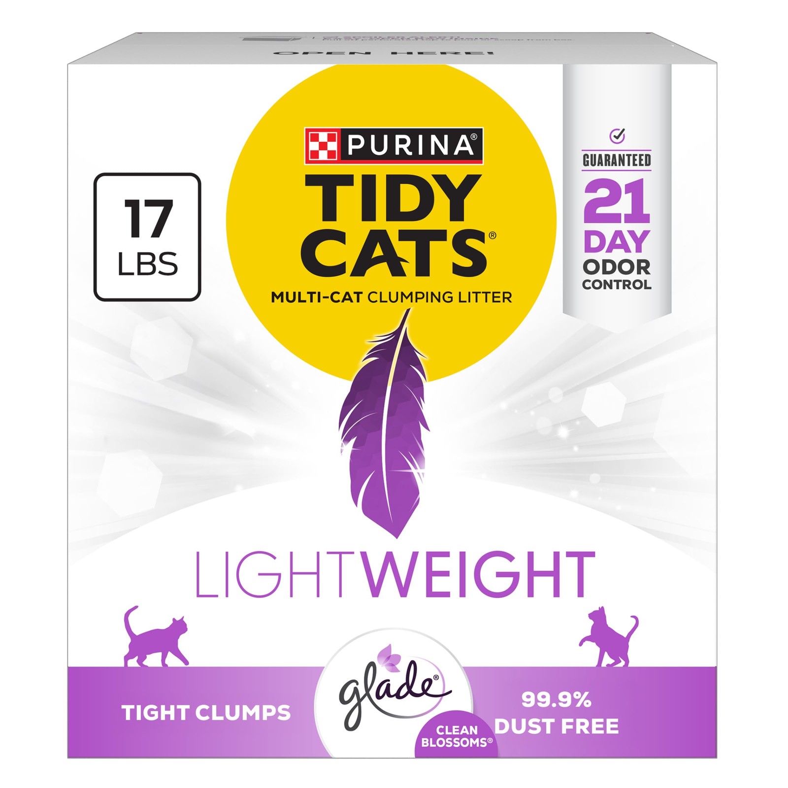 Clumping Cat Litter Lightweight 17 Pound Purina Tidy Cats Gl