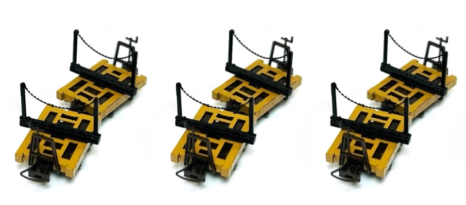 HOn30/HOe Scale Aru Logging Disconnect 6-Car Kit H0e Narrow Gauge Log Wagon - Image 4 of 4