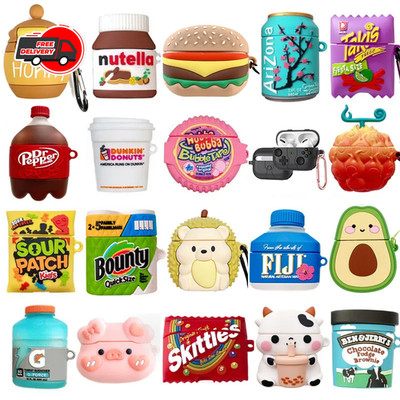 Cartoon Sugar Bubble Gum Case For AirPods 4 Pro 2 3 Cute Hedgehog Earphone Cover